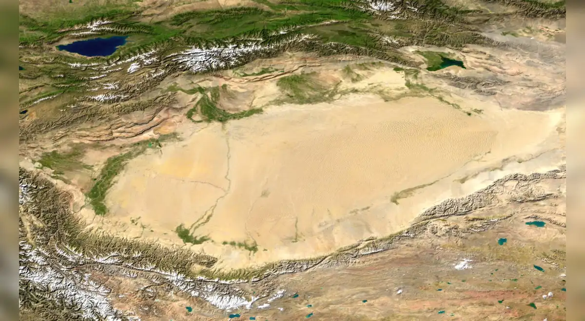 El desierto de Taklamakán es conocido por ser uno de los más grandes y secos del mundo