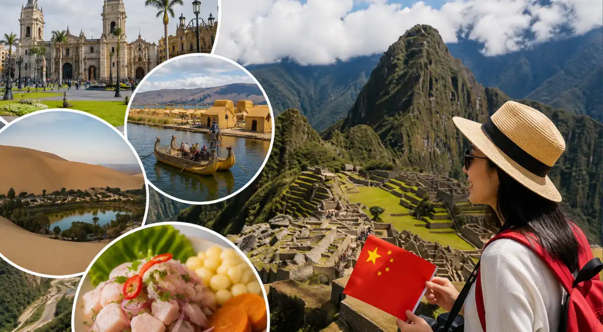 El turismo extranjero impulsa destinos peruanos mientras China gana importancia como mercado emisor de visitantes. Fuente: IA