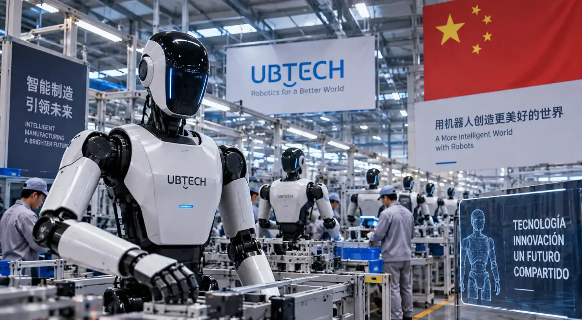 La nueva fábrica de UBTECH en Liuzhou está diseñada para alcanzar una capacidad superior a 10.000 robots al año.