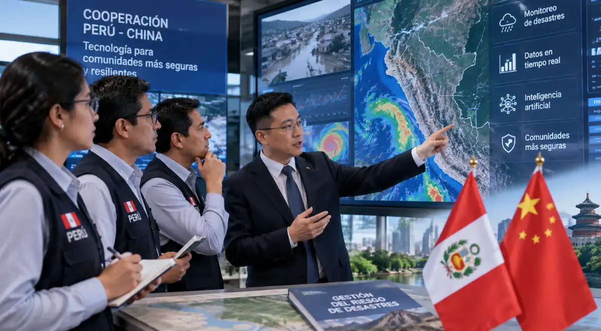 Más de 20 funcionarios peruanos viajaron a China para conocer tecnologías aplicadas a la prevención y gestión de desastres.
