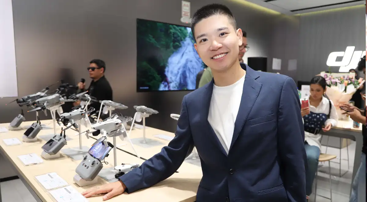 Con la presencia de Chengyang Lai, Channel Manager de DJI amplía su presencia en Perú con drones, cámaras y dispositivos tecnológicos orientados a la creación de contenido. Fuente: Difusión