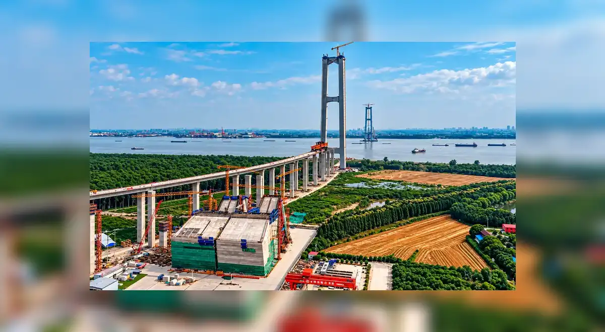 Construcción del puente Zhangjinggao