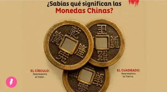 ¿Por qué las antiguas monedas chinas eran redondas y tenían un agujero cuadrado?