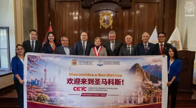 UNMSM y empresa tecnológica china CET C3 sellan alianza estratégica para impulsar la innovación tecnológica y la transformación digital