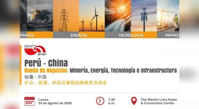 Rueda de Negocios Perú-China conectará proveedores con empresas chinas