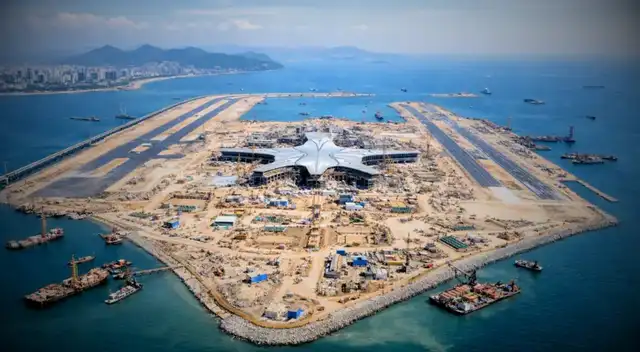 Aeropuerto sobre isla artificial: la megaconstrucción de China